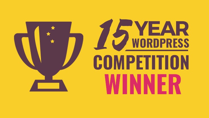 WordPress 15 Year Birthday Competition Winners!