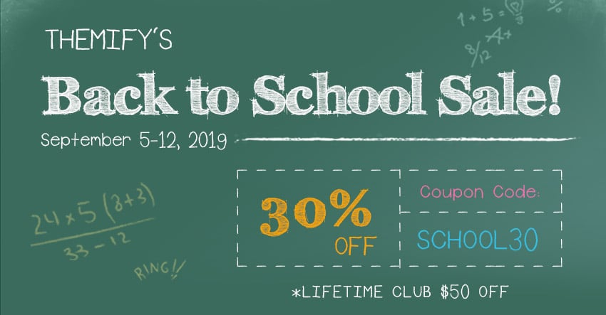 Back to School Sale 2019!