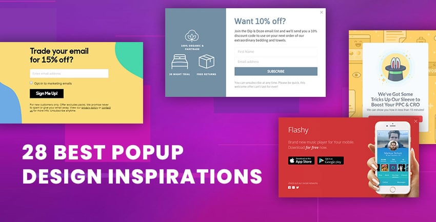 28 Best Popup Design Inspirations For WordPress