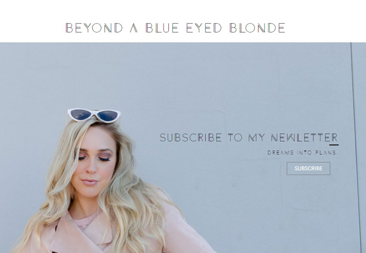 Beyond a Blue Eyed Blonde screenshot