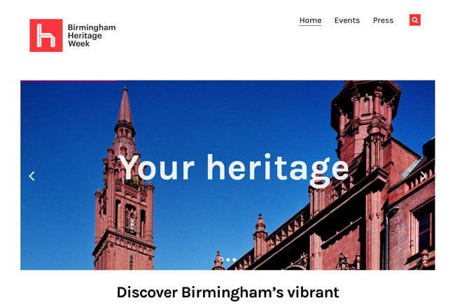 Birmingham Heritage Week Screenshot