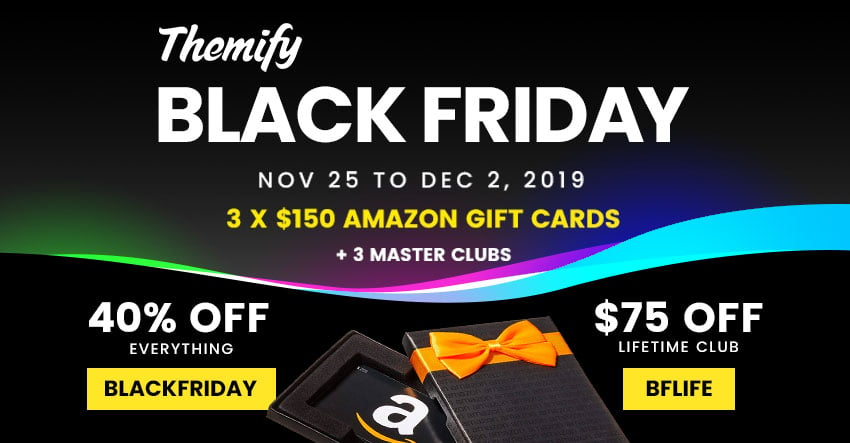 Black Friday 40% Off Sale + $450 Worth Amazon Gift Cards & 3 Master Club Giveaway