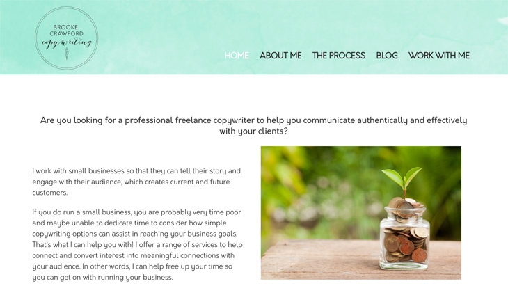 Brooke Crawford Copywriting WordPress Themify Ultra Theme