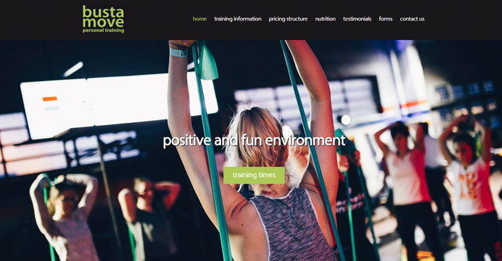 Busta Move Personal Training WordPress Themify Ultra Theme