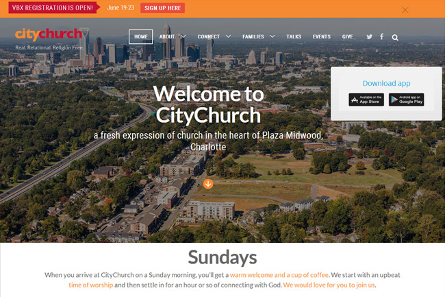 City Church Charlotte screenshot