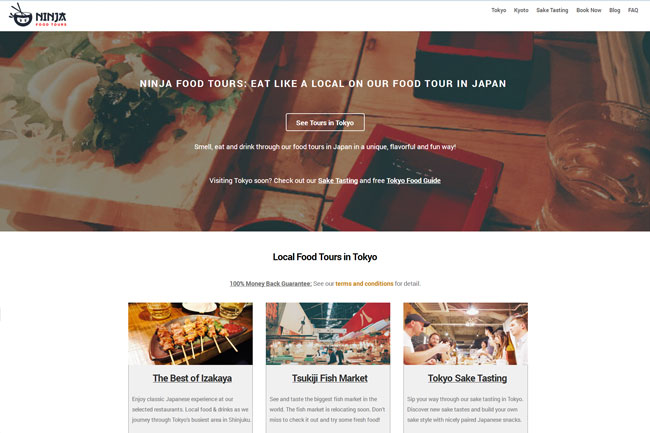 Ninja Food Tours screenshot