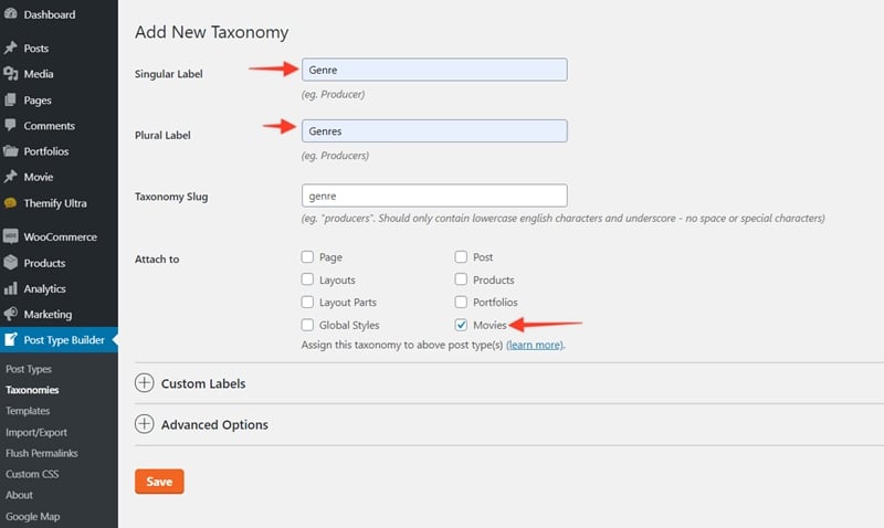 Creating Taxonomies With PTB