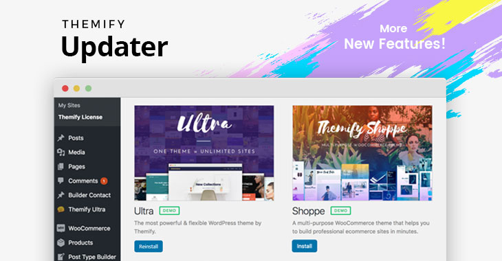 Themify Updater Plugin – More New Features!