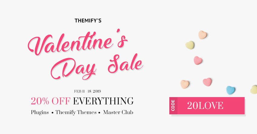 Valentine’s Day Sale – 20% Off Everything!