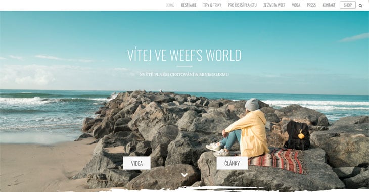 Weef's World Themify Lifestyle Blog screenshot