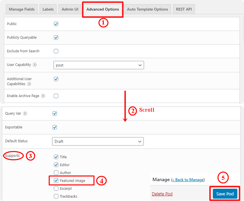 Advanced Options Support