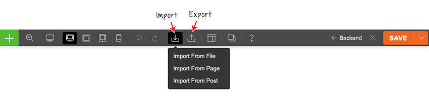 builder export import