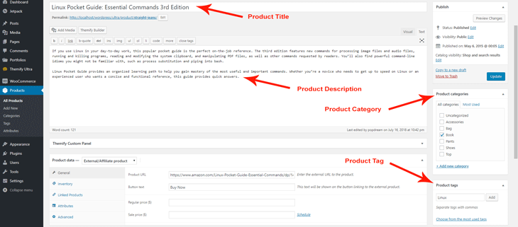 Edit Product Information