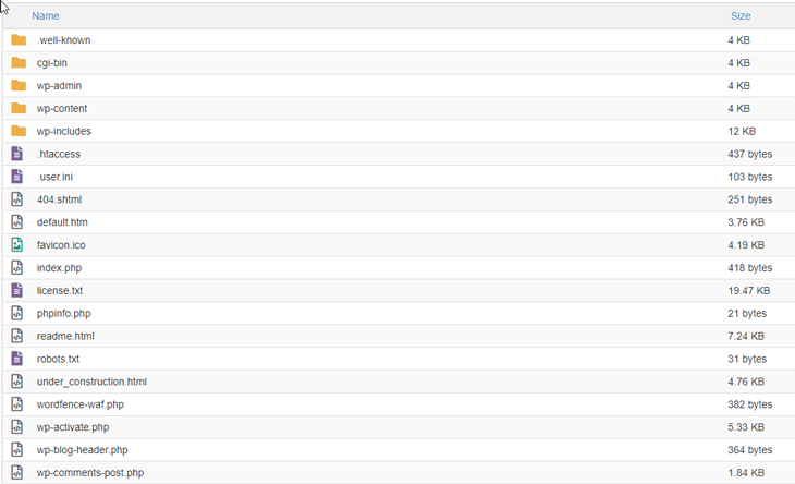 FTP Root Folder