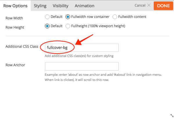 Fullcover Row Background tutorial