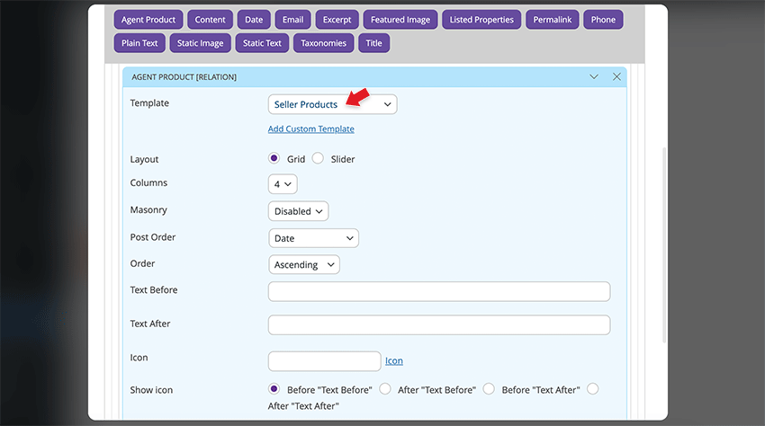 PTB Relation Template