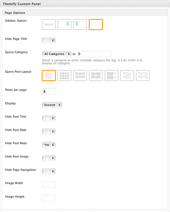 query post panel