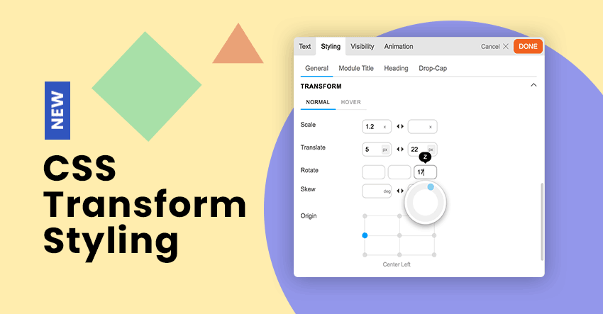 New Builder Styling Feature: CSS Transform