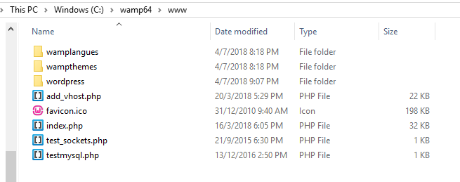 WWW folder location